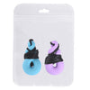 2 Pcs Chewing Necklace Teething Toys Calming Chewelry Chew Necklace, Suitable for Autism and Oral Motor Special Needs Kids, Purple and Blue