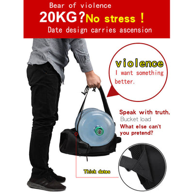 Vbiger Men Breathable Backpack Travel Bag Shoulder Bag with USB Port