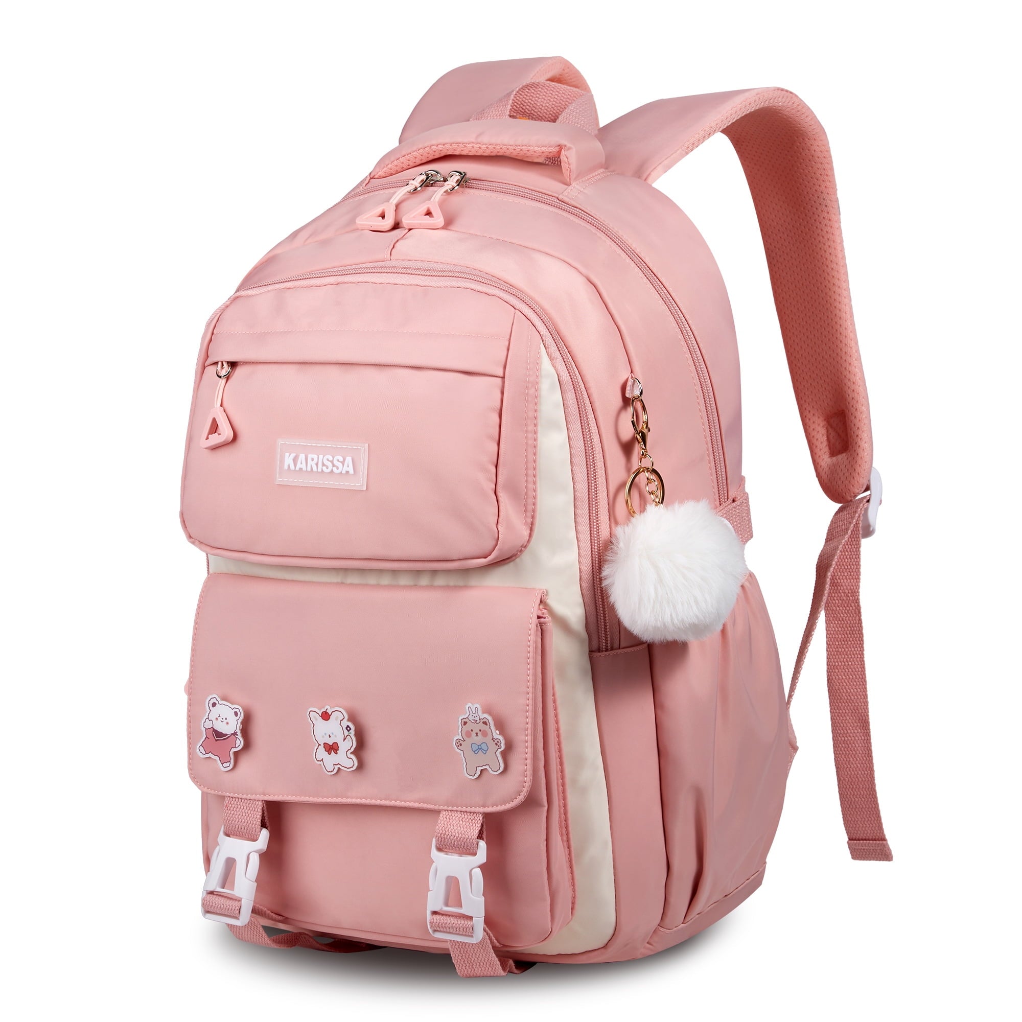Vbiger School Backpacks for Girls Schoolbag Students Backpack Kids Mochila Backpack for Children Girls in Grades 4-9, Pink