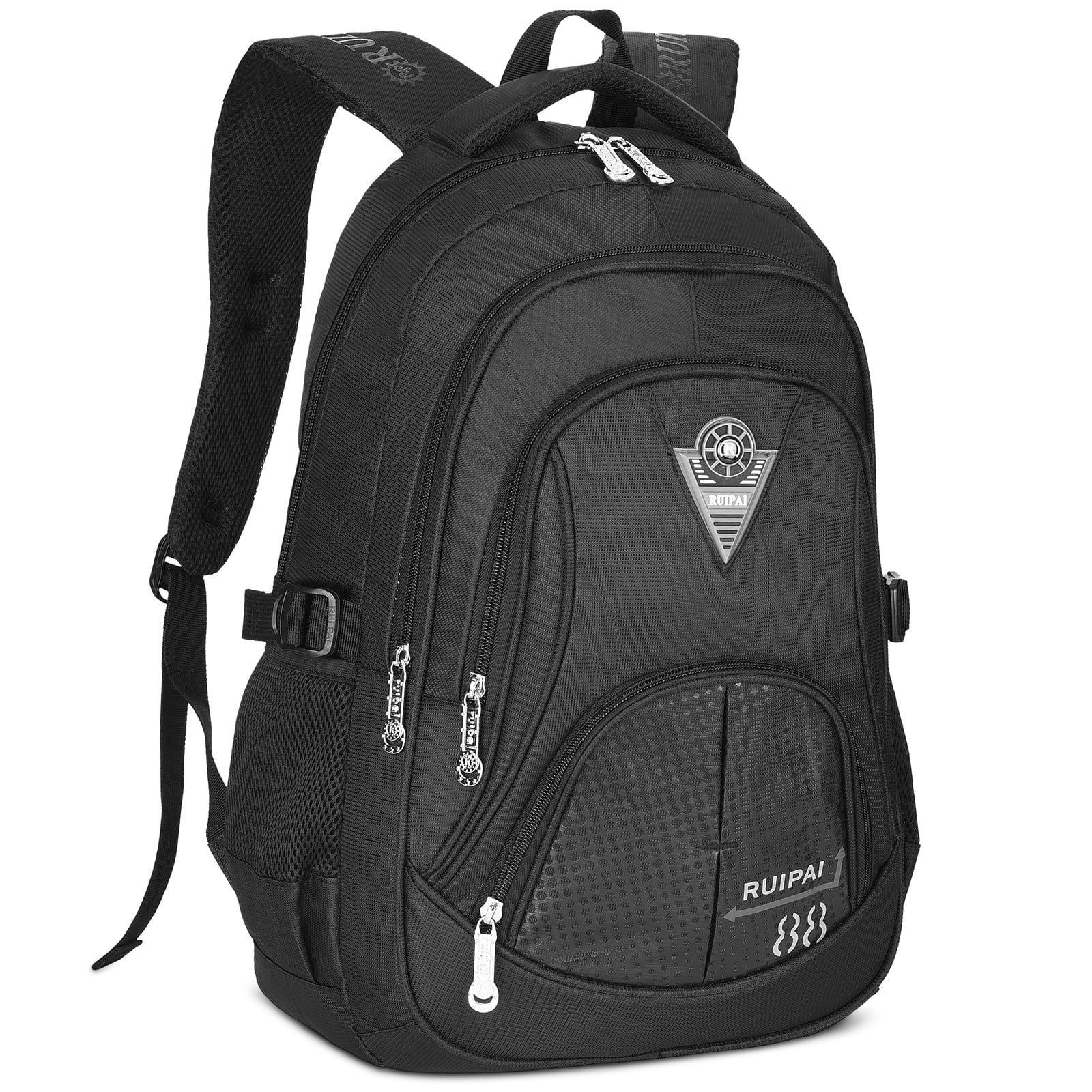 Vbiger School Backpack for Boys Fashion Kids Backpack 7-16 Years Old Bookbag for Travel Hiking - Black