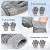 3 Pairs Kids Winter Gloves: Warm Knit Touchscreen Gloves Outdoor Sports Children Cold Weather Gloves for 8-10 Years Old Boys Girls Toddler - Stripe Gloves