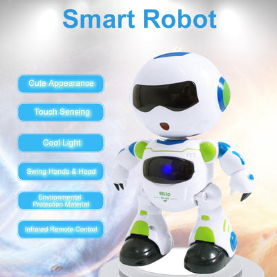 RC Robot Toys for Kids, Walking Singing Dancing Educational Remote Control Smart Robot for Age 3 4 5 6 7 8 Year Old Boys Girls Birthday Gift Present