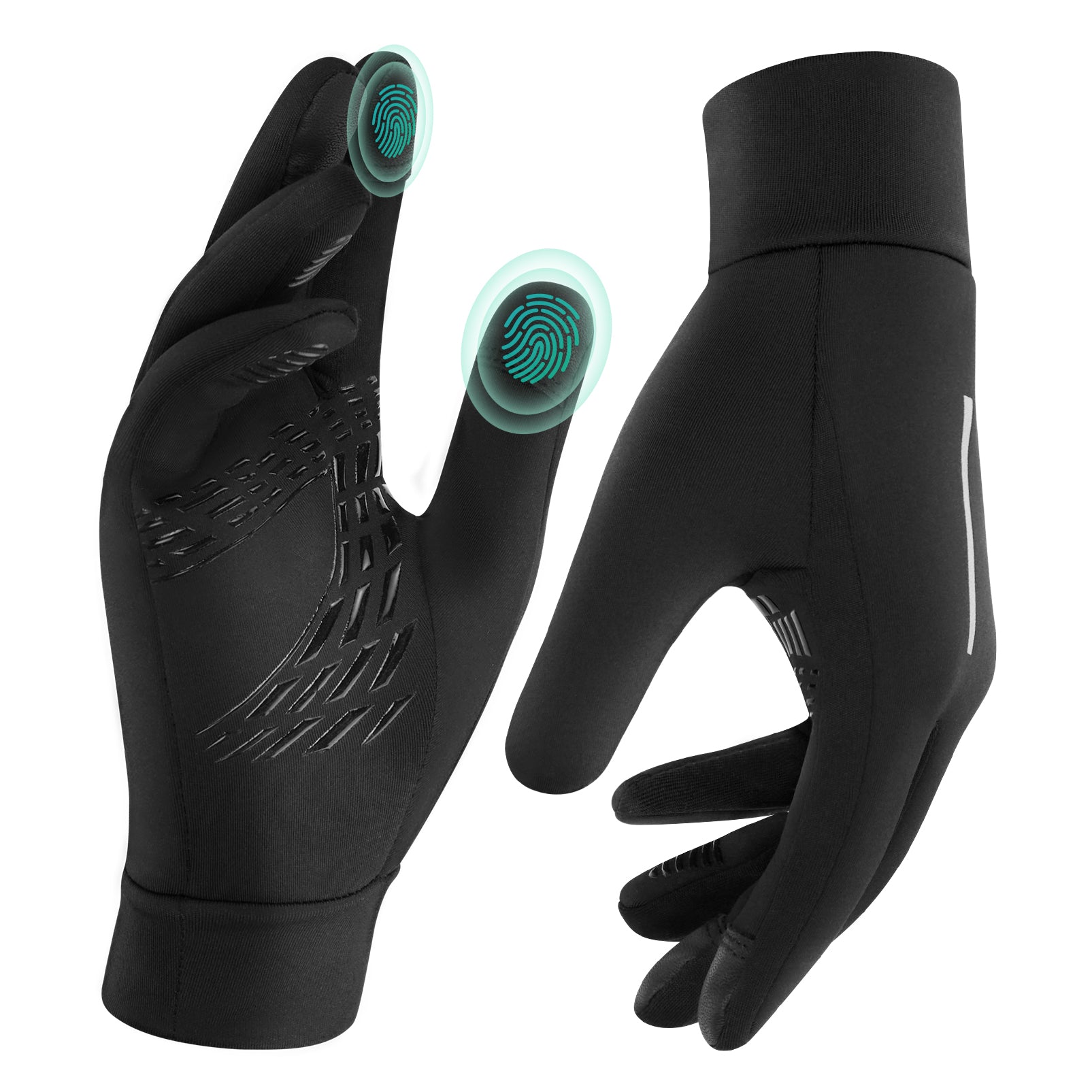 Touchscreen Warm Winter Gloves: Touch Screen Gloves Cold Weather Gloves with Anti-slip Palm and Thickened Fleece Lining