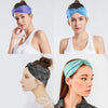 6Pcs Headbands for Women Moisture-wicking Yoga Head Wraps Stretchy Workout Head Bands Fashionable Cross Headband for Women Girls Lady