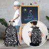 Vibger 3PCS Kids Rolling Backpack - Wheeled Backpack Kids Rolling Bookbag with Cross-Body Bag, Pencil Bag-Black