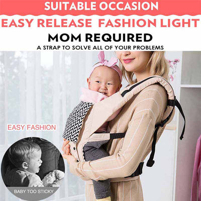 Vibger Newborn Baby Carrier Multifunctional & Adjustable Toddler Carrier with Breathable Stretchy Sling, Suitable for Newborn to Toddler