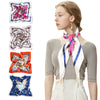 Women's Large Satin Square Silk Feeling Hair Scarf 35.4 x 35.4 inches, 4Pcs