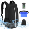 Vbiger 20L Waterproof Dry Bags, Foldable Portable Lightweight Odorless Backpack with Waist Bag Cellphone Bag for Beach Trekking Swimming Traveling Hiking