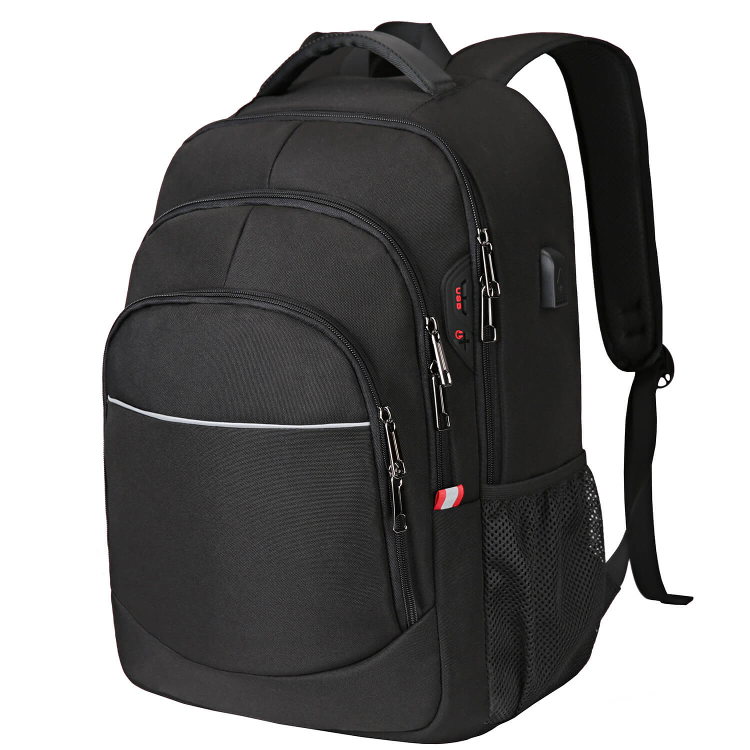 Vbiger Multi-purpose Business Backpack 15.6" Laptop Bag with FRID Pocket, Black