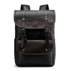 Vbiger PU Leather Trendy Business Backpacks Large-capacity Laptop Bags