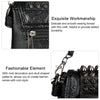 Vbiger PU Leather Shoulder Bag Trendy Cross-body Bag Delicate Rivet Decoration