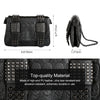 Vbiger PU Leather Shoulder Bag Trendy Cross-body Bag Delicate Rivet Decoration