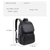 Vbiger Travel Backpacks Laptop Shoulder Backpack School Bag with USB Charging Port, Black