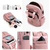 Vbiger USB Backpack Large Schoolbag Travel Bag, Pink