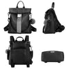 Vbiger Casual Shoulder Bag Daypack with Detachable Strap and Back Anti-theft Pocket