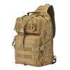 Vbiger 20L Crossbody Bag Waterproof Military Bag Outdoor Single Shoulder Bag - Yellow - Backpacks
