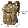 Vbiger 30L Large-capacity Military Backpacksk Rucksack for Hiking Trekking Camping and Hunting - Backpacks