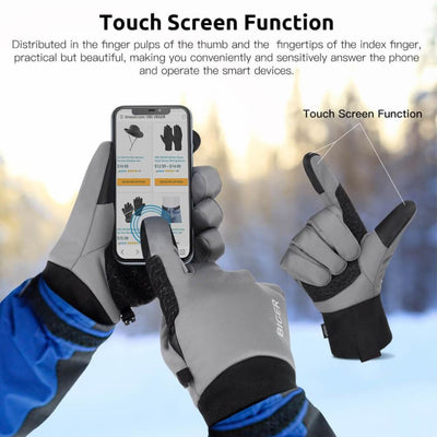 Vbiger Adult Winter Gloves Touch Screen Gloves Anti-slip Sport Gloves - Gloves