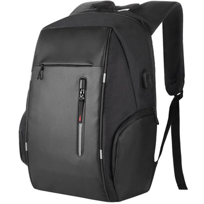 Vbiger Business Backpack Casual Daypack with USB Charging Port & Reflective Strips - Backpacks