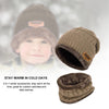 Vbiger Kids Warm Knitted Beanie Hat and Circle Scarf Set - Hats