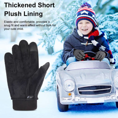 Vbiger Kids Winter Gloves Children Full Fingers Cycling Gloves Touchscreen Gloves - Gloves