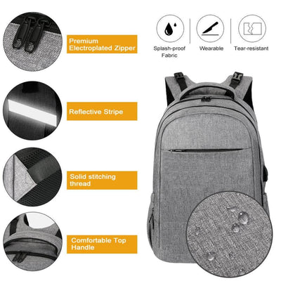 Vbiger Large-capacity Backpack Versatile Diaper Bags Smart Travel Shoulders Bags - Backpacks