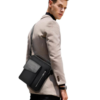 Vbiger Large-capacity Shoulder Bag Casual Business Handbag with Adjustable Shoulder Strap - Bag