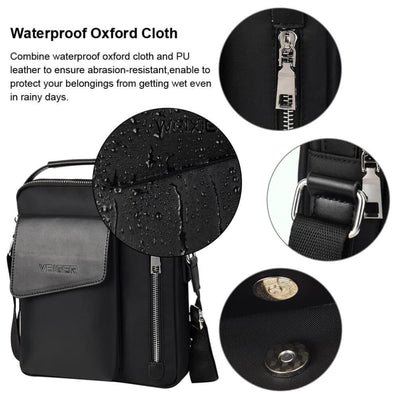 Vbiger Large-capacity Shoulder Bag Casual Business Handbag with Adjustable Shoulder Strap - Bag
