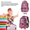 Vbiger Large-capacity Trolley School Bag Travel Rolling Backpacks for Primary School Students - Backpacks