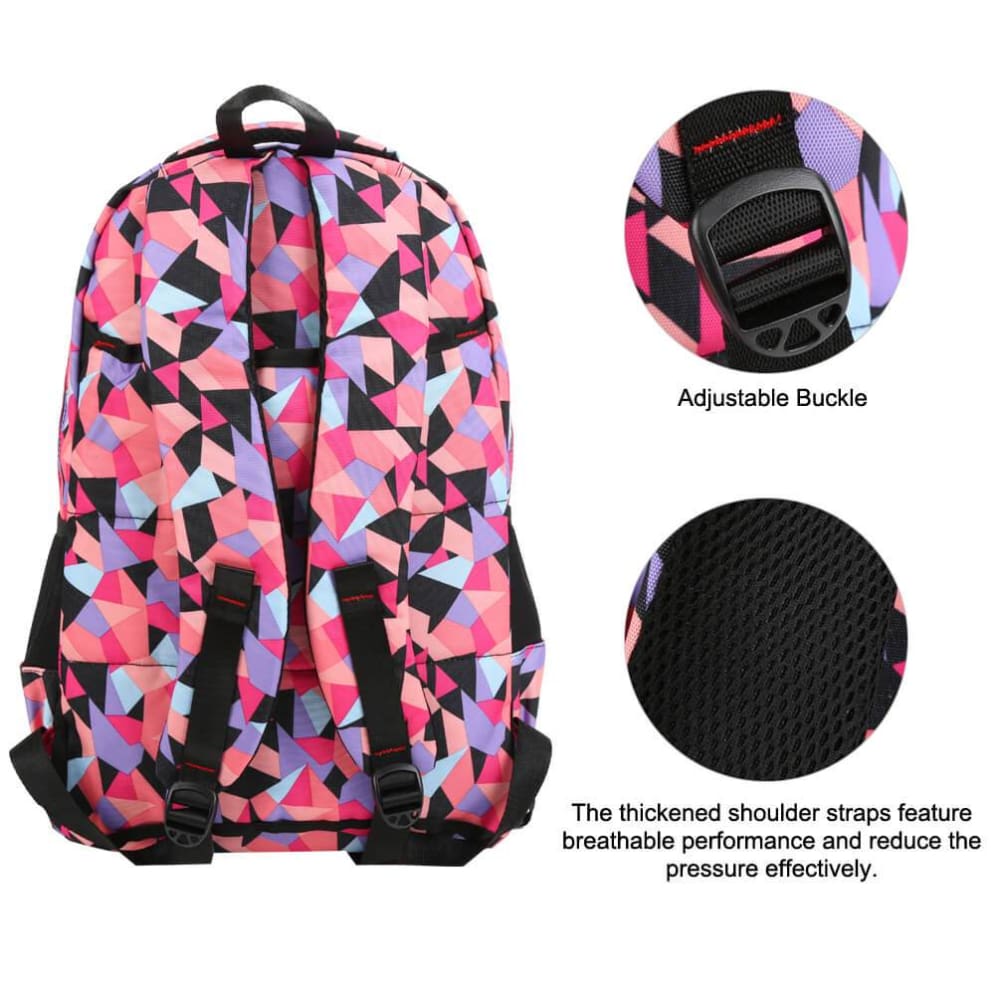 Vbiger - Vbiger Large-capacity Trolley School Bag Travel Rolling ...