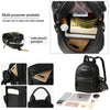 Vbiger Leather Backpack Trendy Travel Shoulders Bag Chic Outdoor Daypack - Backpacks