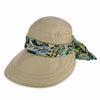 Vbiger New Detachable Sunbonnet for Outdoors Sport Foldable Visor with Zipper and Huge Bongrace - khaki - Hats