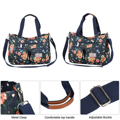 Vbiger Nylon Handbag Casual Messenger Bag Large-capacity Shoulder Bag Travel Tote Bag for Women - Bag