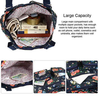 Vbiger Nylon Handbag Casual Messenger Bag Large-capacity Shoulder Bag Travel Tote Bag for Women - Bag