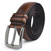 Vbiger Popular Embossing Single-Prong Buckle PU Leather Belt - Belt