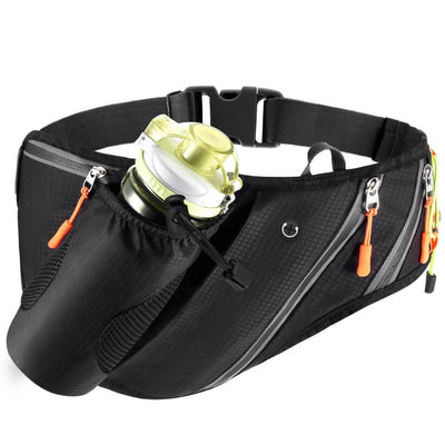 Vbiger Running Belt Waterproof Fanny Pack with Water Bottle Pocket and Adjustable Strap - Bag