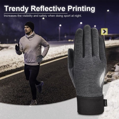 Vbiger Thickened Winter Gloves Warm Touch Screen Gloves Anti-slip Cycling Gloves - Gloves
