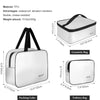 Vbiger TSA Approved Toiletry Bag Set Translucent Cosmetic Bag Packing Cube Set of 3 - Bag