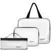 Vbiger TSA Approved Toiletry Bag Set Translucent Cosmetic Bag Packing Cube Set of 3 - Bag