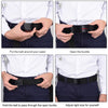 Vbiger Unisex Canvas Belt Solid Color Belt Fashionable Waist Band for Both Men and Women Black - Belt