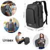 Vbiger Unisex Laptop Backpack Slim Casual Outdoor Day pack with Security Coded Lock - Backpacks