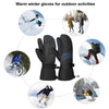 Vbiger Unisex Ski Gloves Warm Winter Gloves Thick Sports Mitten Cold Weather Gloves Touch Screen Gloves with Adjustable Buckle and Elastic
