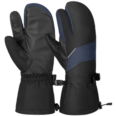 Vbiger Unisex Ski Gloves Warm Winter Gloves Thick Sports Mitten Cold Weather Gloves Touch Screen Gloves with Adjustable Buckle and Elastic