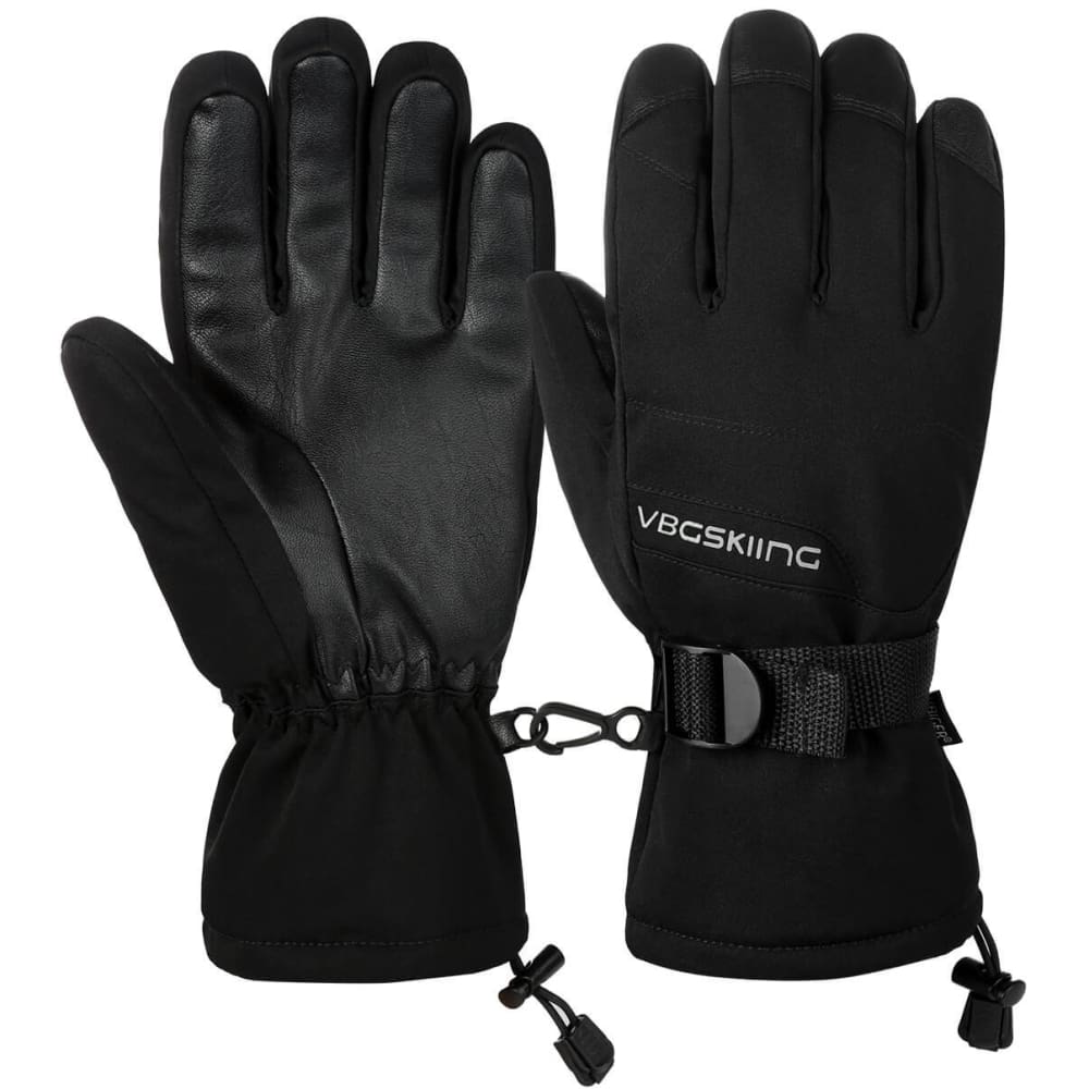 Vbiger Windproof Ski Thickened Winter Gloves Warm Splash-proof Sports Gloves - M - Gloves