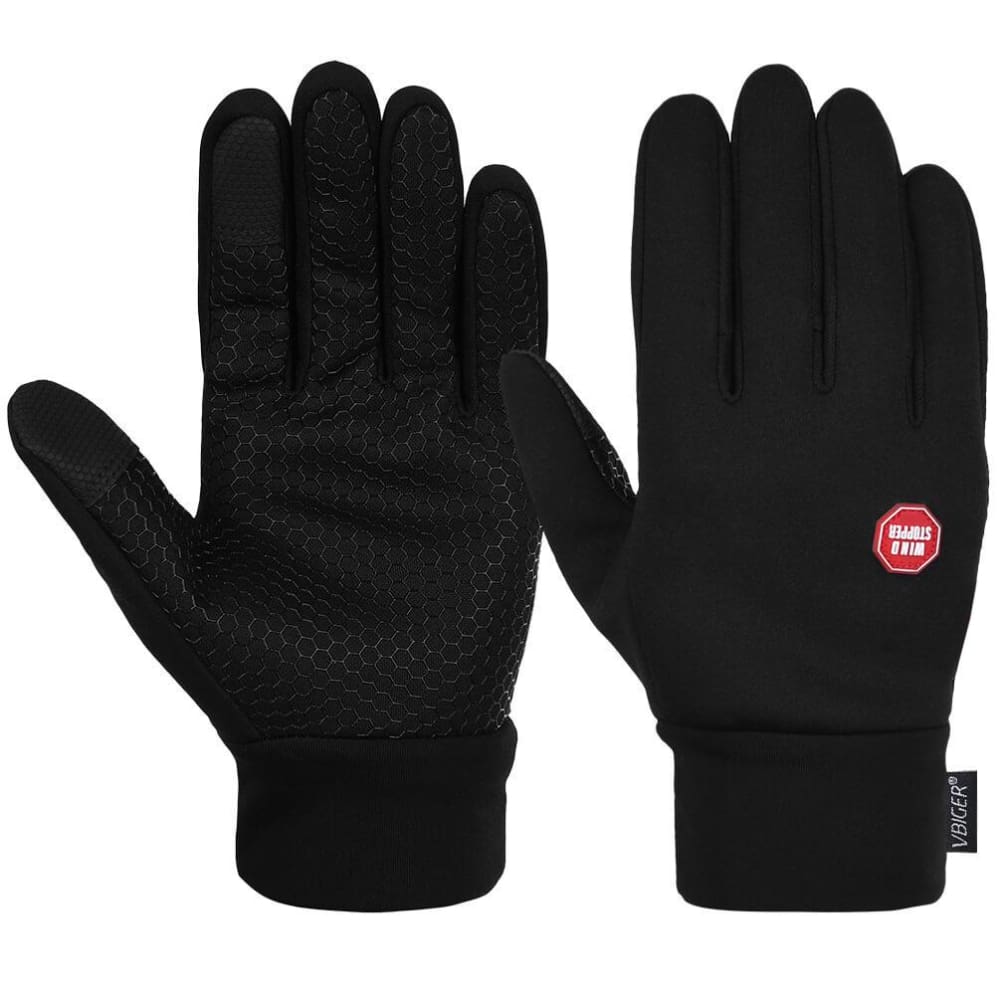 Vbiger Winter Thick Warm Mittens Touch Screen Gloves with Anti-slip Design