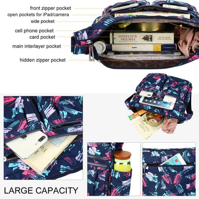 Vbiger Women Cross-body Bag Large-capacity Nylon Cross-body Bags - Bag