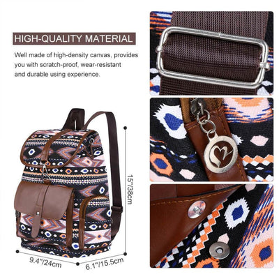 Vbiger Women Drawstring Backpack Casual Outdoor Daypack All-match Travel Shoulders Bag - Bag