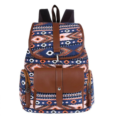 Vbiger Women Drawstring Backpack Casual Outdoor Daypack All-match Travel Shoulders Bag - Blue - Bag