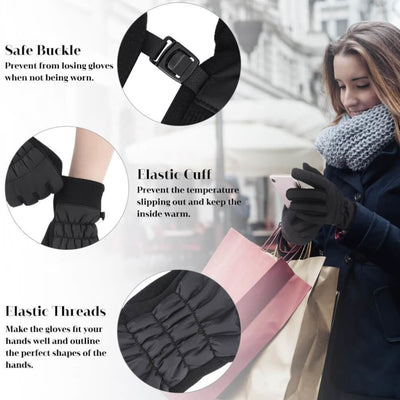 Vbiger Women Gloves Thickened Cold Weather Gloves Touch Screen Gloves - Gloves