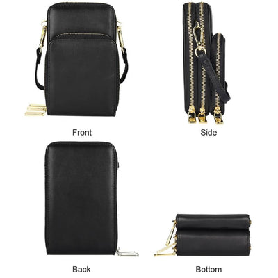 Vbiger Women Handbag Crossbody Bag Shoulder Bag with Large Capacity Black - Bag